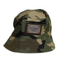 Dolce & Gabbana Green Camouflage Polyamide Logo Bucket Cap Hat
