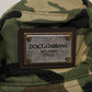 Dolce & Gabbana Green Camouflage Polyamide Logo Bucket Cap Hat