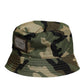 Dolce & Gabbana Green Camouflage Polyamide Logo Bucket Cap Hat