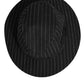 Dolce & Gabbana Black Striped Virgin Wool Men Fedora Capello Hat
