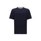 Brunello Cucinelli Blue Cotton T-Shirt