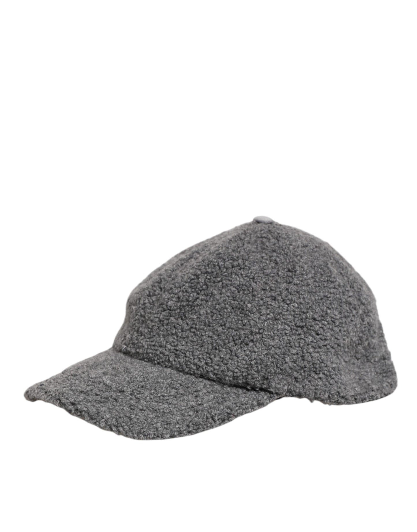 Dolce & Gabbana Gray Wool Fleece Rapper Men Baseball Capello Hat