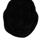 Dolce & Gabbana Black Cotton Suede Bucket Logo Capello Hat