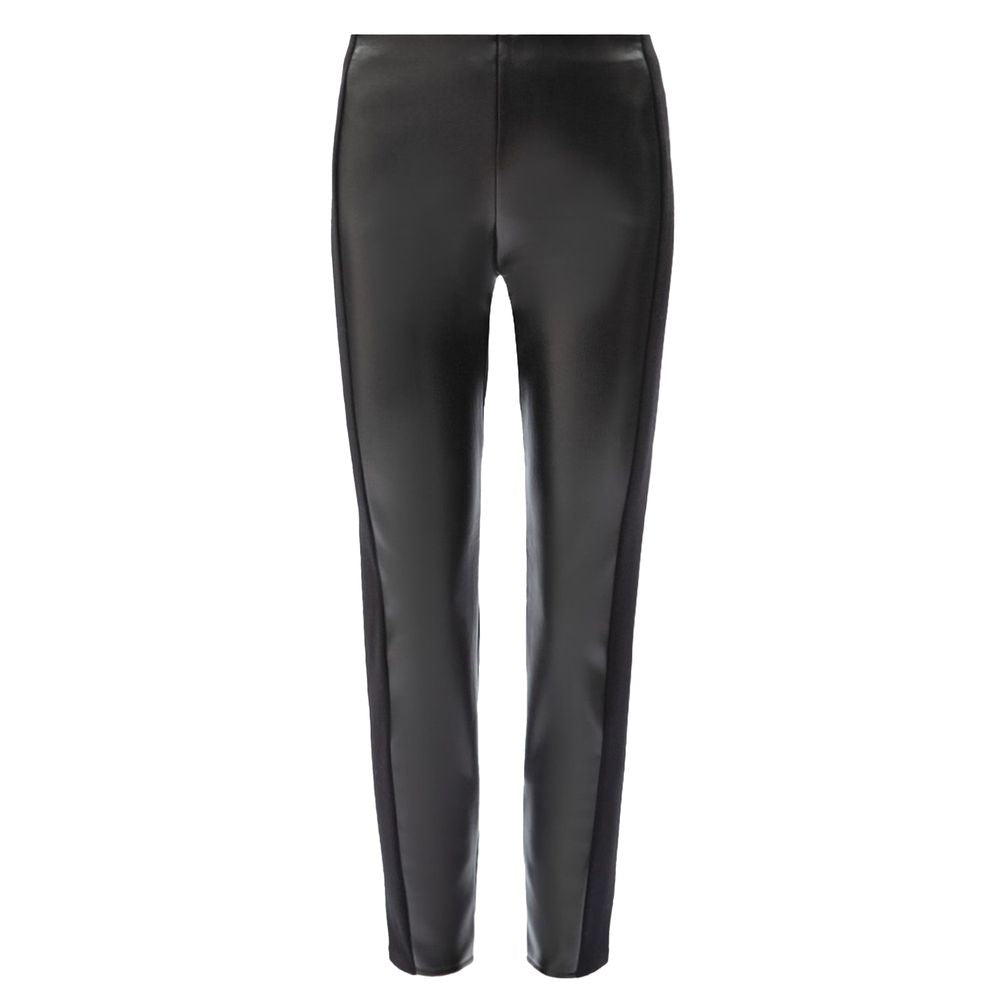Patrizia Pepe Black Polyethylene Legging