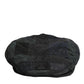 Dolce & Gabbana Black Polyester Newsboy Men Cloth Capello Hat