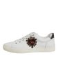 Dolce & Gabbana White Sacred Heart Men Low Top Sneakers Shoes