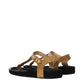 Isabel Marant Beige Leather Flip-Flop Sandals