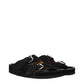 Isabel Marant Black Leather Slippers
