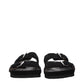 Isabel Marant Black Leather Slippers
