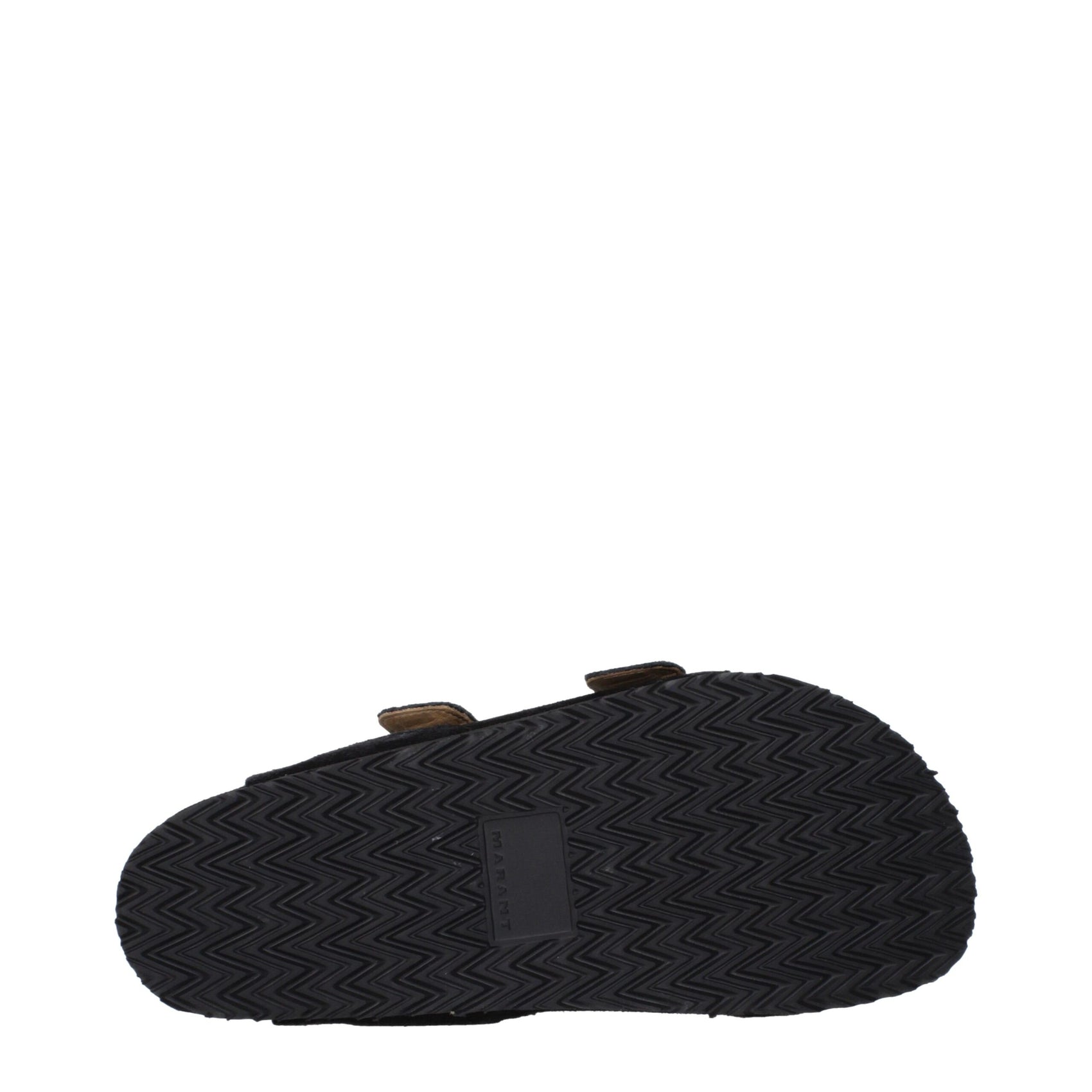 Isabel Marant Black Leather Slippers