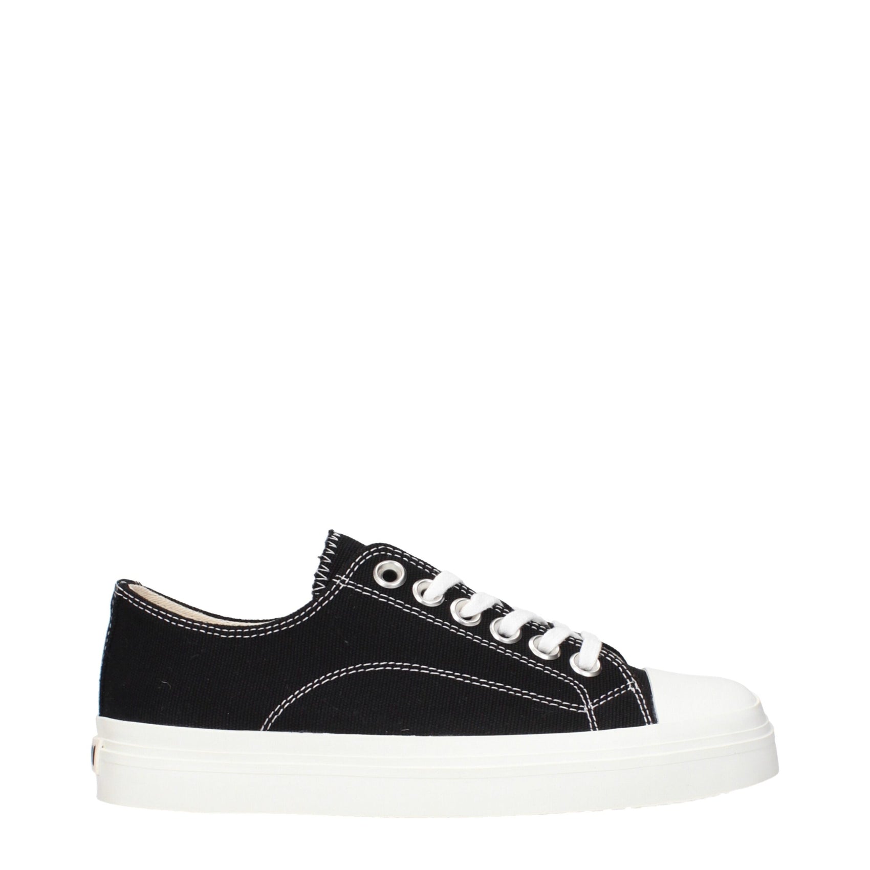 Moschino Black Fabric Low Top Sneakers
