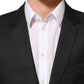 Dolce & Gabbana Black Single Breasted Men Coat MARTINI Blazer