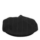 Dolce & Gabbana Black Polyester Newsboy Men Cloth Capello Hat