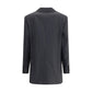 Max Mara Black Fleece Wool Blazer