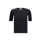 Max Mara Black Fleece Wool Top