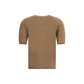 Max Mara Brown Fleece Wool Top