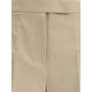 Max Mara Beige Cotton Casual Pants