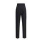 Max Mara Black Fleece Wool Dress Pants
