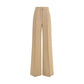 Max Mara Beige Fleece Wool Casual Pants