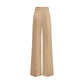 Max Mara Beige Fleece Wool Casual Pants