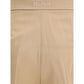 Max Mara Beige Fleece Wool Casual Pants