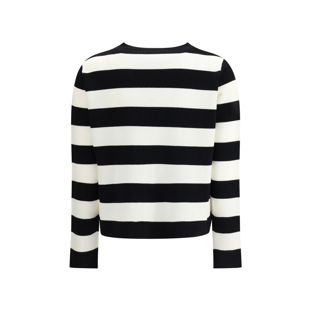Max Mara Black Fleece Wool Sweatshirt