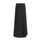 Max Mara Black Viscose Long Skirt