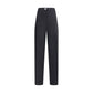 Max Mara Black Fleece Wool Casual Pants