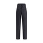 Max Mara Black Fleece Wool Casual Pants