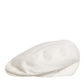 Dolce & Gabbana White Cotton Newsboy Cloth Capello Men Cap Hat