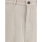 Max Mara Cream Cotton Cargo Pants