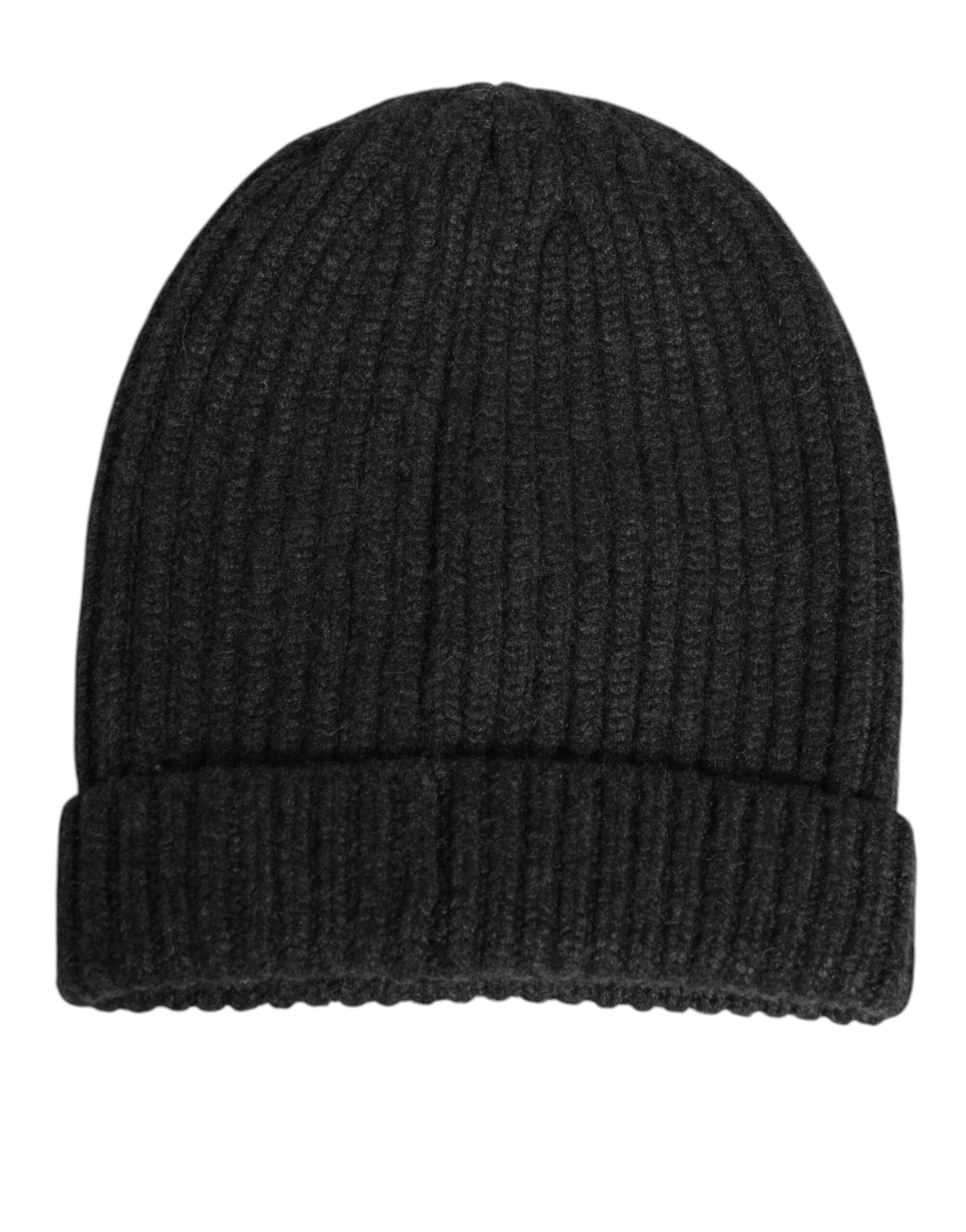 Dolce & Gabbana Black Cashmere Knitted Beanie Men Capello Hat
