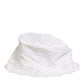 Dolce & Gabbana White Nylon Cut Out Bucket Logo Capello Hat