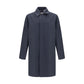 Burberry Blue Cotton Coat