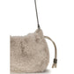 Brunello Cucinelli Gray Fur Shoulder Bag