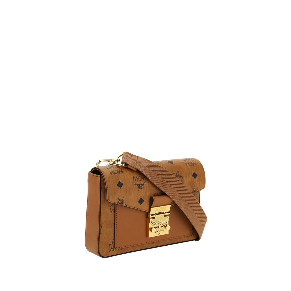 MCM Brown Calf Leather Bos Taurus Shoulder Bag