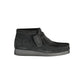 Clarks Black Leather Men Sneaker