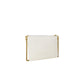 PINKO Cream Leather Clutch Bag