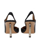 Off-White Black Leather High Heel Pumps