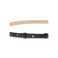 SA SU PHI Black Leather Thin Belt