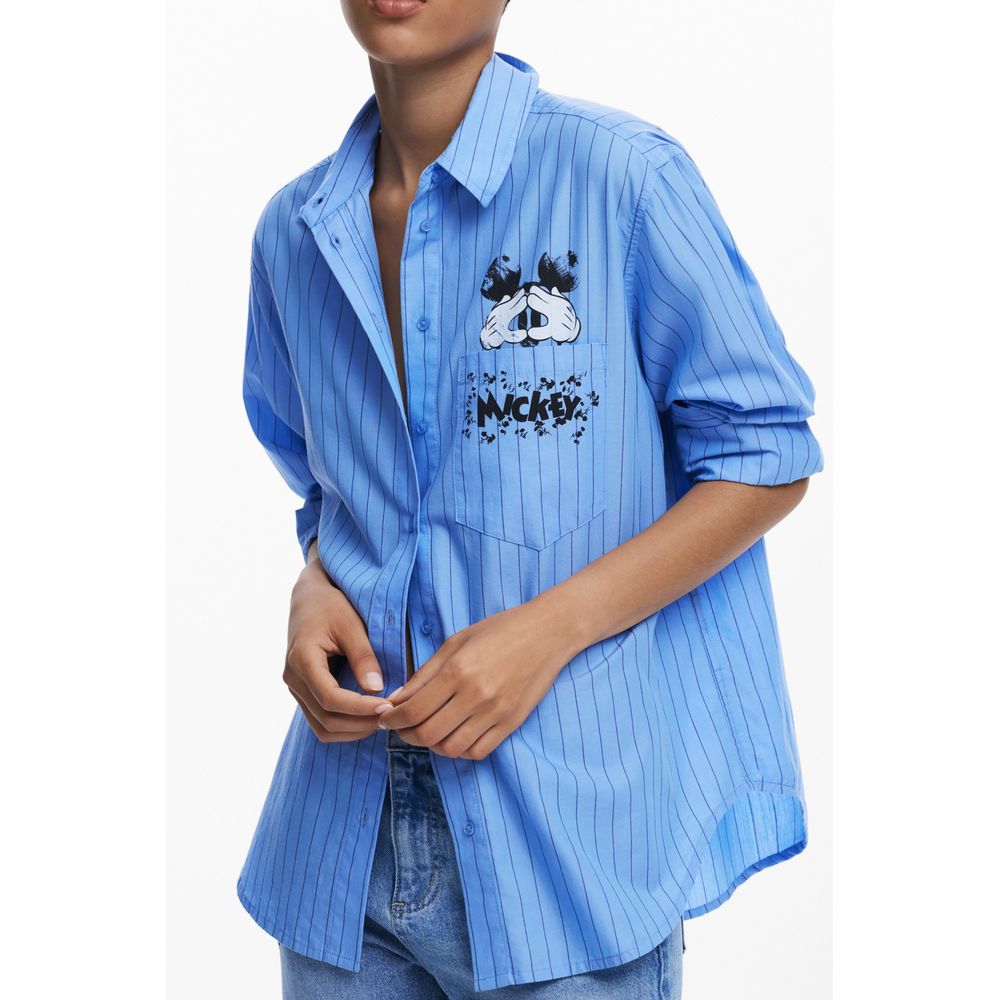 Desigual Blue Cotton Shirt