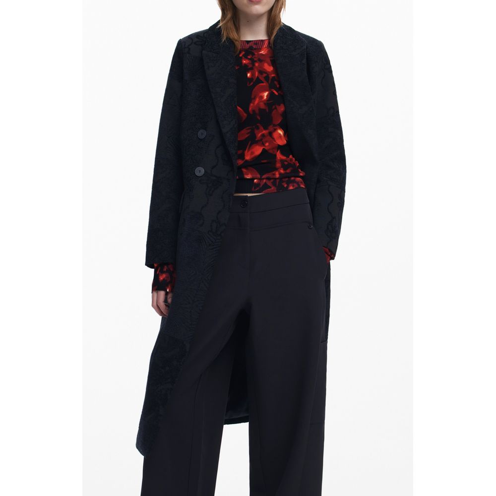 Desigual Black Polyester Jackets & Coat