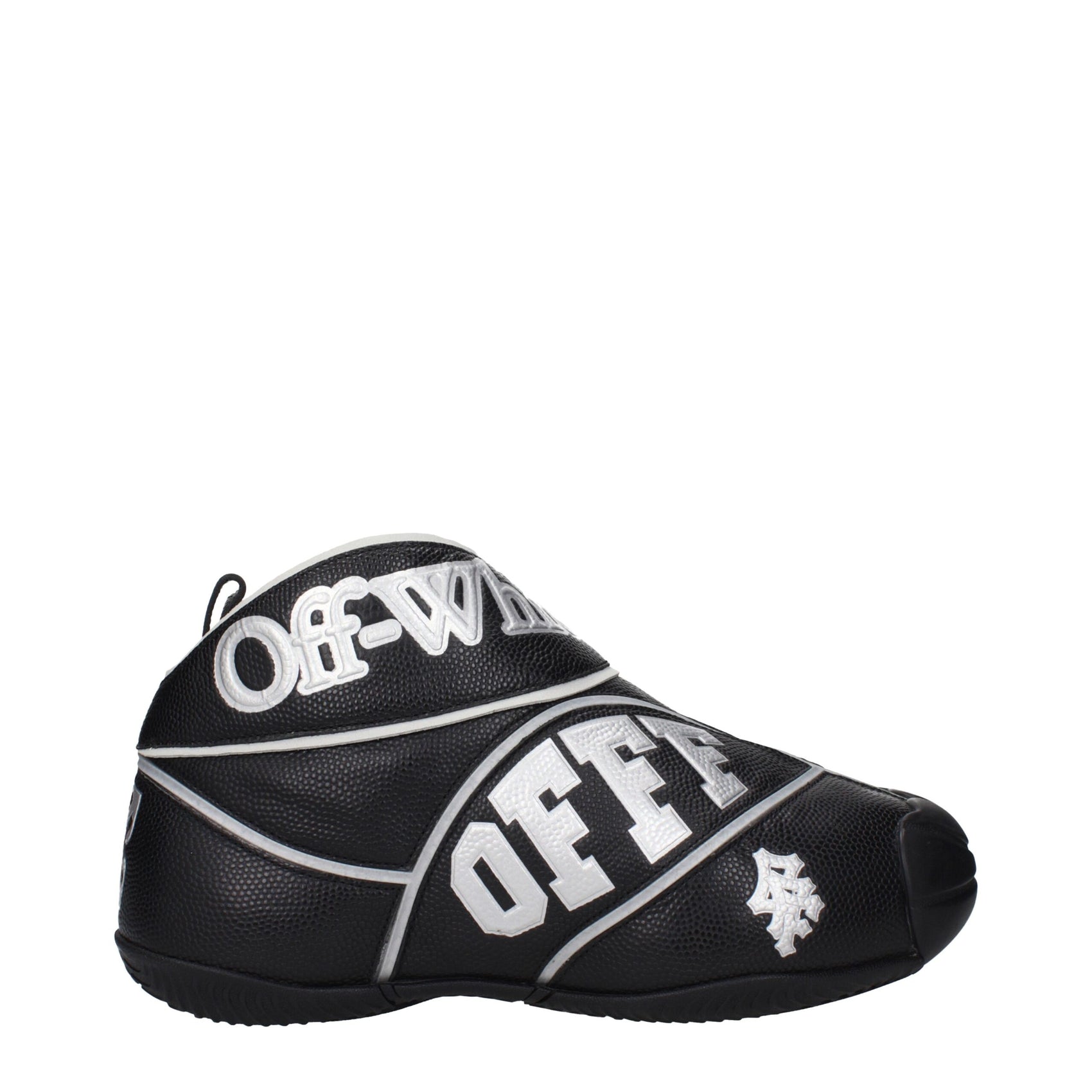 Off-White Black Leather High Top Sneakers