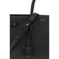 Saint Laurent Black Calf Leather Bos Taurus Handbag