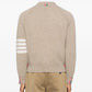 Thom Browne Shetland Wool 4-Bar Relaxed Fit V Neck Cardigan