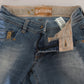 John Galliano Blue Washed Mid Waist Skinny Casual Denim Pants
