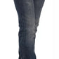 Ermanno Scervino Blue Washed Boot Cut Casual Denim Pants Jeans