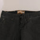 John Galliano Black Washed Low Waist Regular Leg Denim Pants