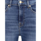 7FOR Blue Cotton Relaxed Fit Jeans