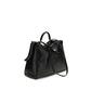 Dolce & Gabbana Black Calf Leather Bos Taurus Handbag